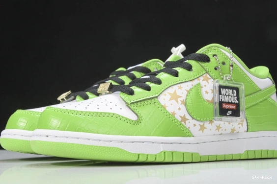 Nike Low Dunk DH3228-101 Stars SB Green Mean Supreme 1214